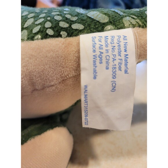 2 Walmart Dinosaurs Plush Stuffed Animal T-Rex Triceratops READ - Picture 8 of 9